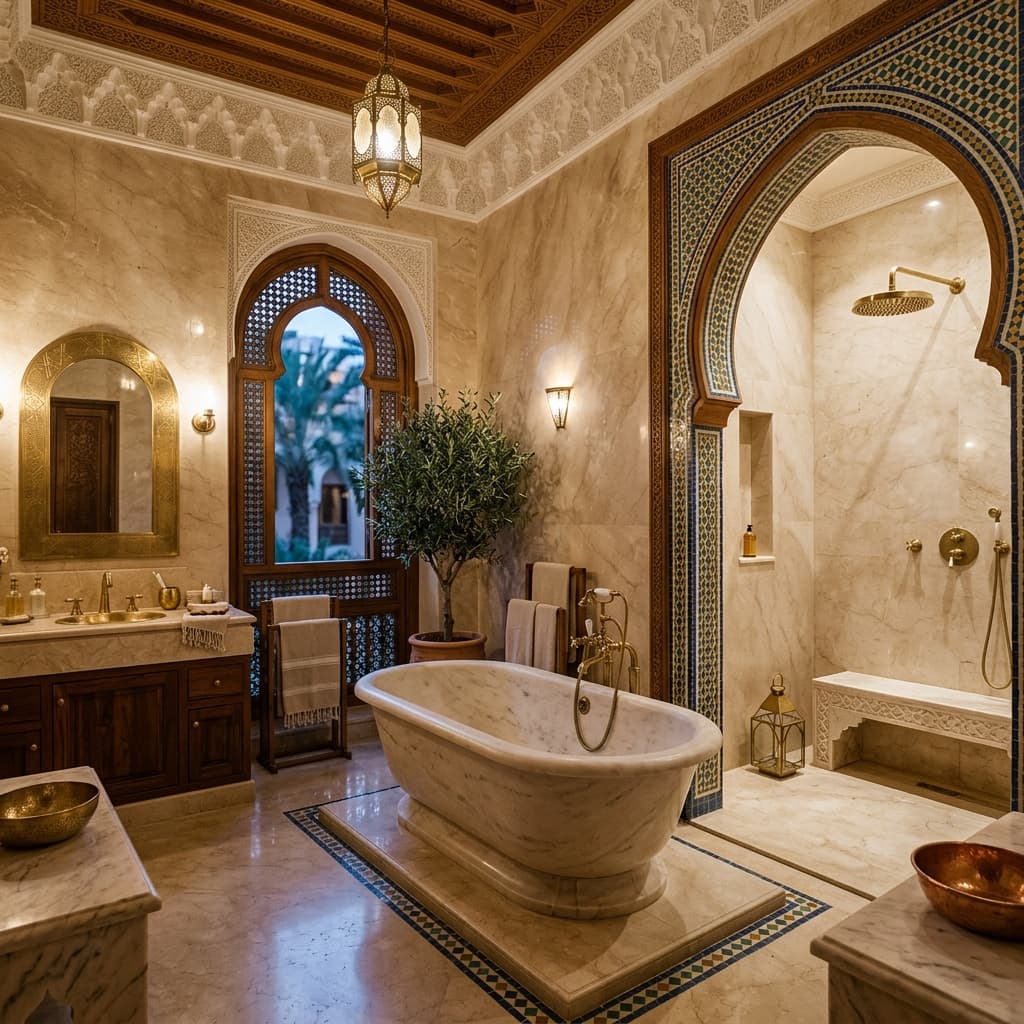 Hammam-Inspired Bathroom